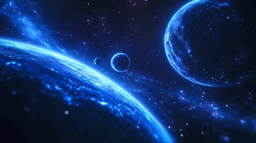 科幻星空星球宇宙背景