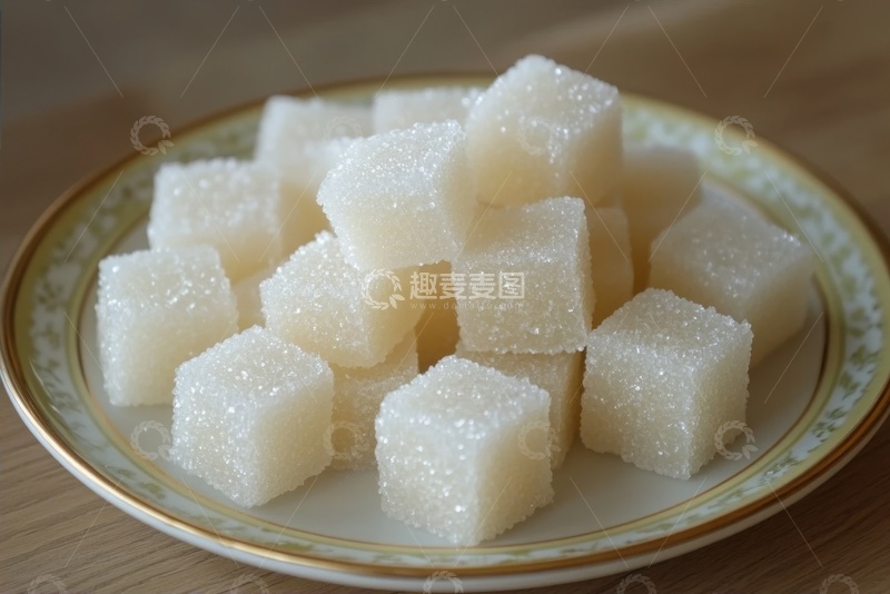 高清大图下载【趣麦麦图】一盘方糖美食