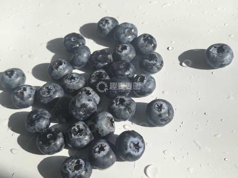 高清大图下载【趣麦麦图】光影蓝莓特写摄影素材