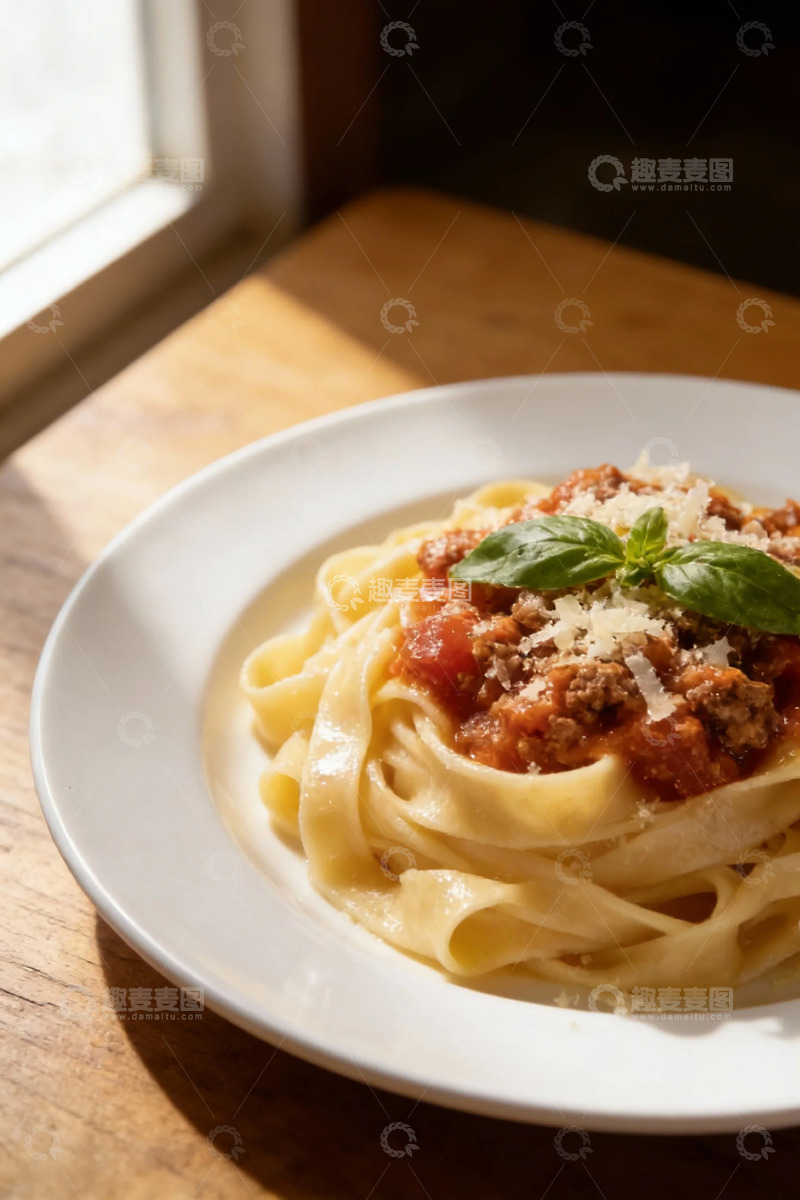 高清大图下载【趣麦麦图】简约风意大利面美食摄影