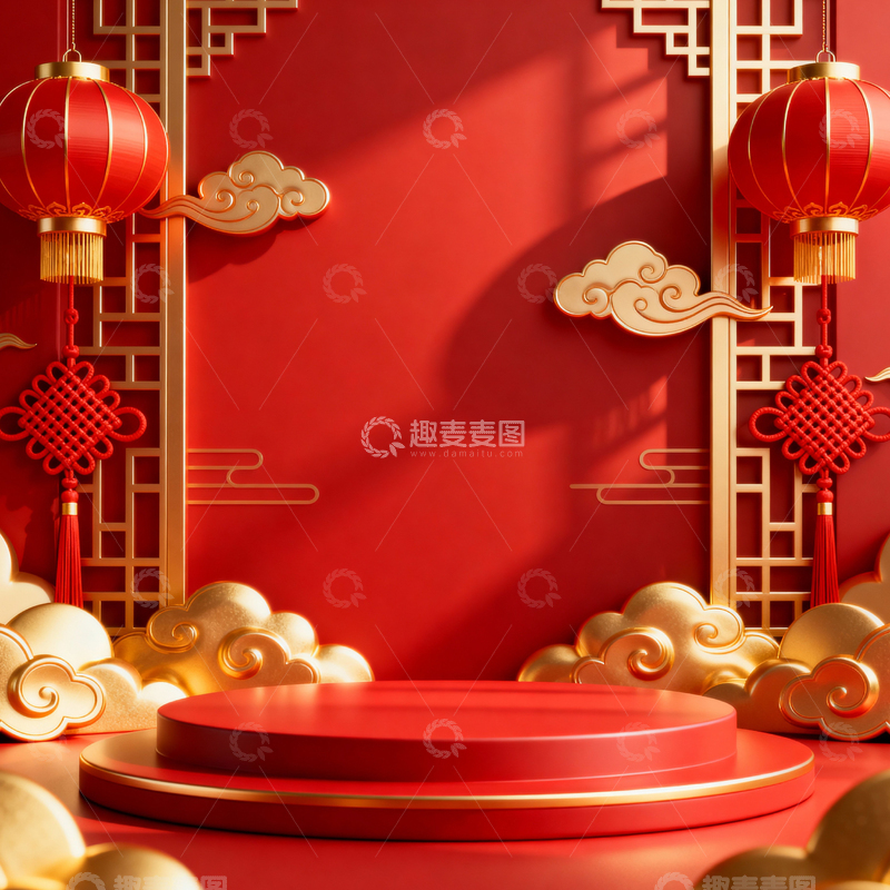 高清大图下载【趣麦麦图】-新年元旦春节背景_方屏071