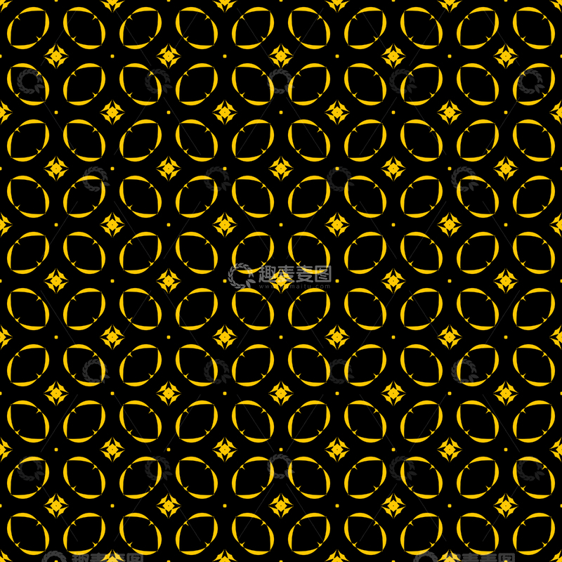 源文件下载【趣麦麦图】黄黑几何花纹背景图364