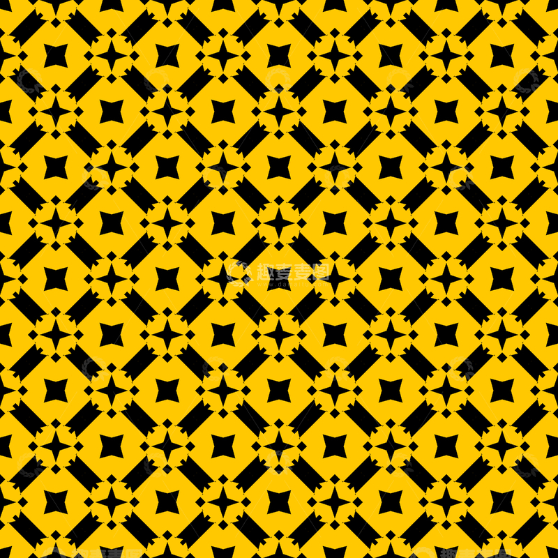 源文件下载【趣麦麦图】黄黑几何花纹背景图353