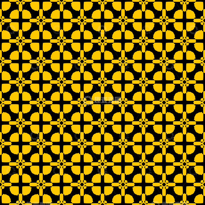 源文件下载【趣麦麦图】黄黑几何花纹背景图362