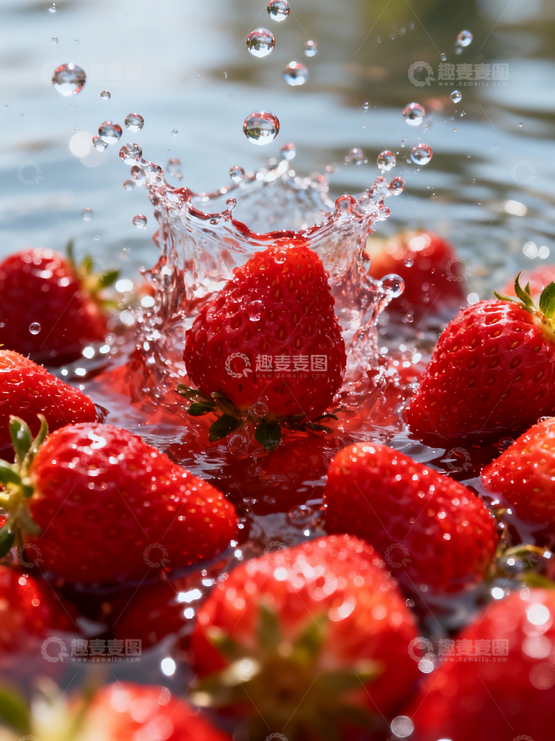 源文件下载【趣麦麦图】水中的草莓2