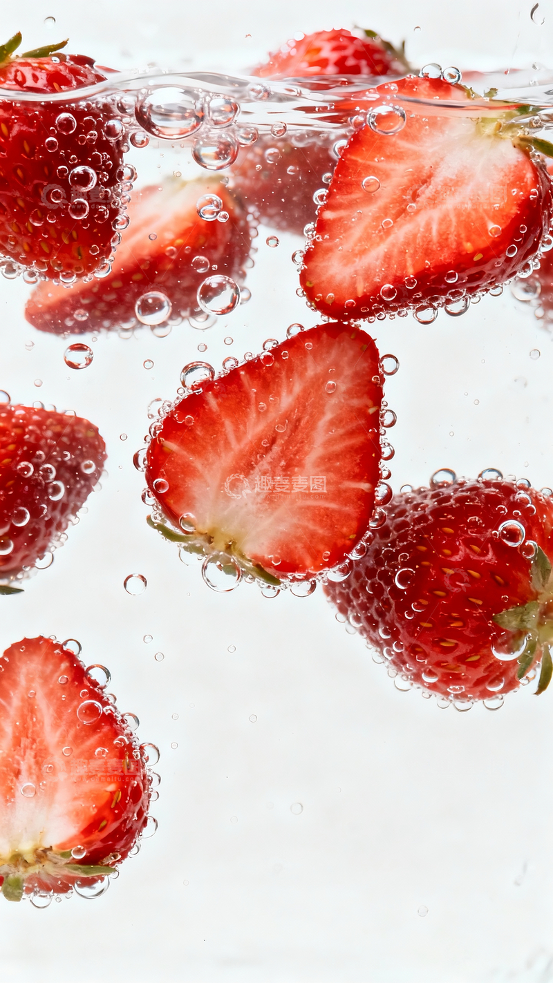 源文件下载【趣麦麦图】水中的草莓8