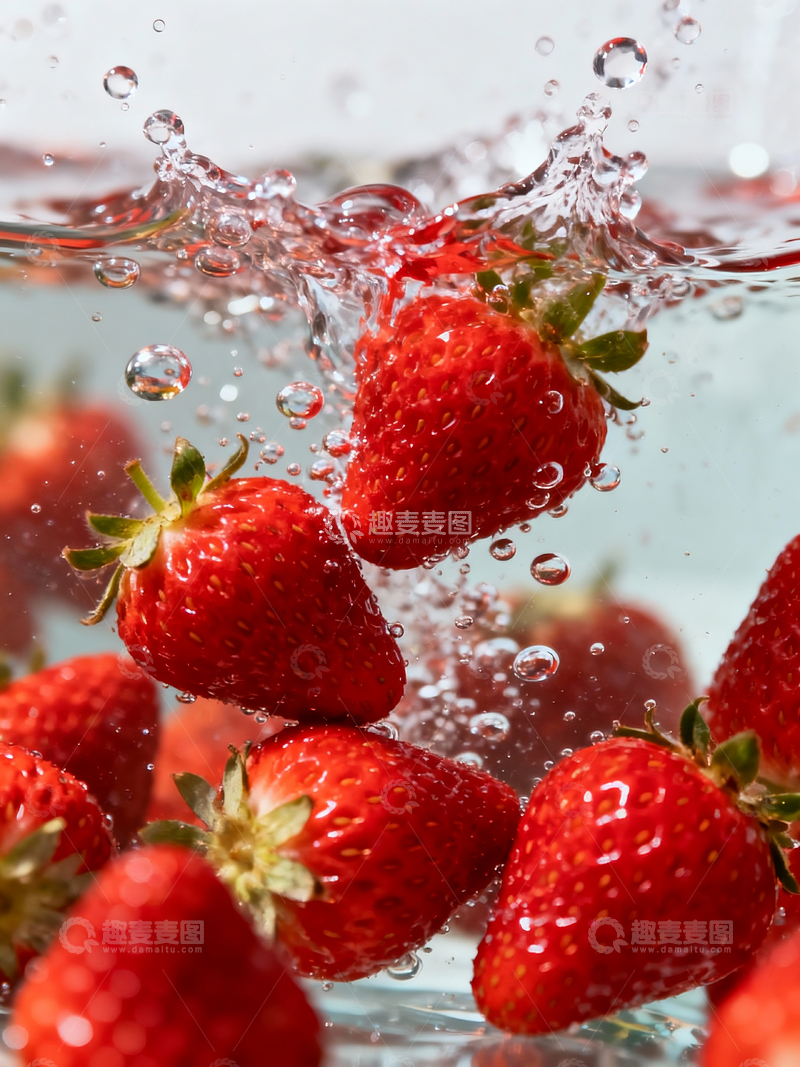 源文件下载【趣麦麦图】水中的草莓3