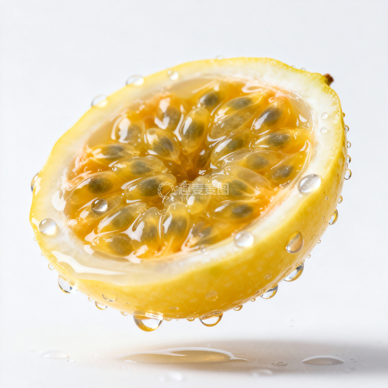 源文件下载【趣麦麦图】半截面黄金百香果1