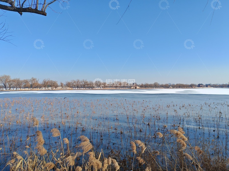 高清大图下载【趣麦麦图】冬日湖面风光摄影