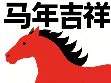 马年吉祥图案设计