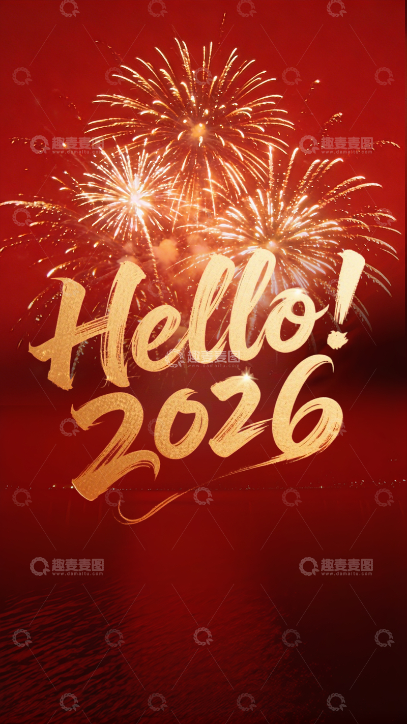 源文件下载【趣麦麦图】你好2026