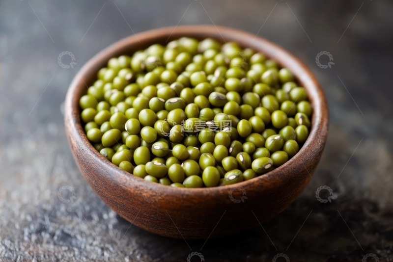 高清大图下载【趣麦麦图】一碗绿豆粮食