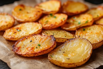 美味的烤土豆片