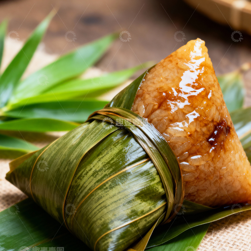 高清大图下载【趣麦麦图】端午节粽子背景_方屏017