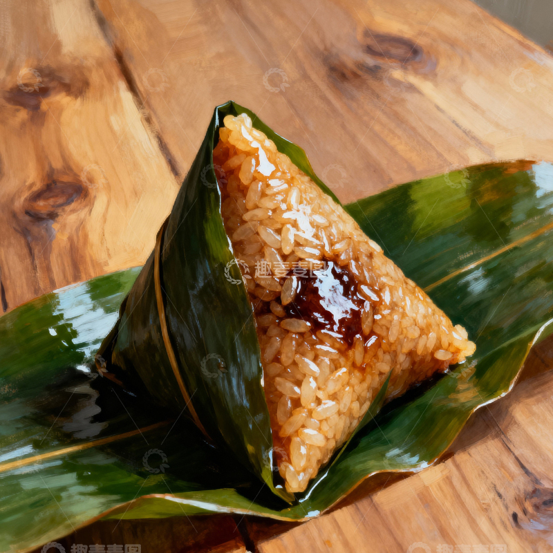 高清大图下载【趣麦麦图】端午节粽子背景_方屏014