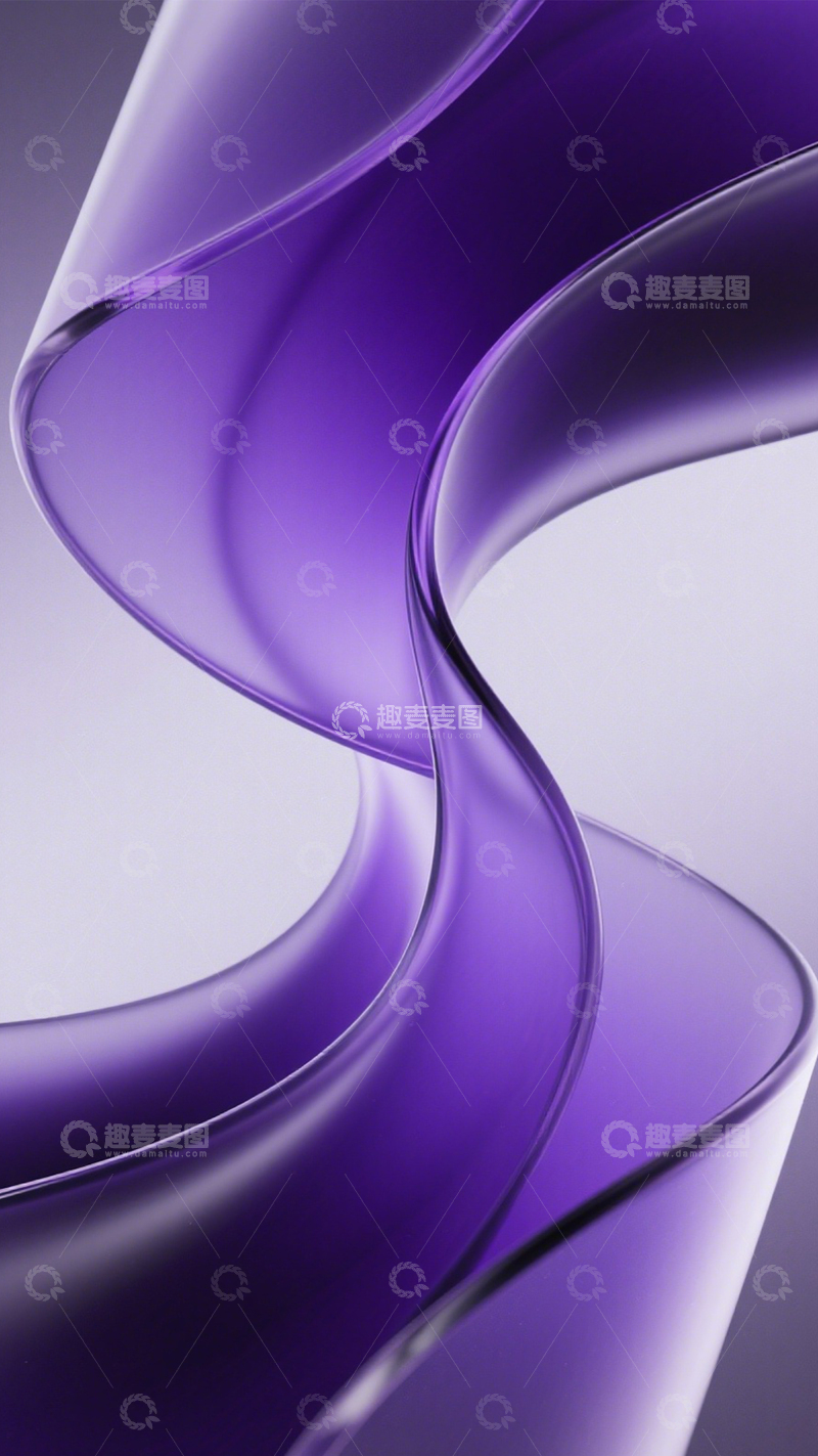 高清大图下载【趣麦麦图】紫透流体现代通透1