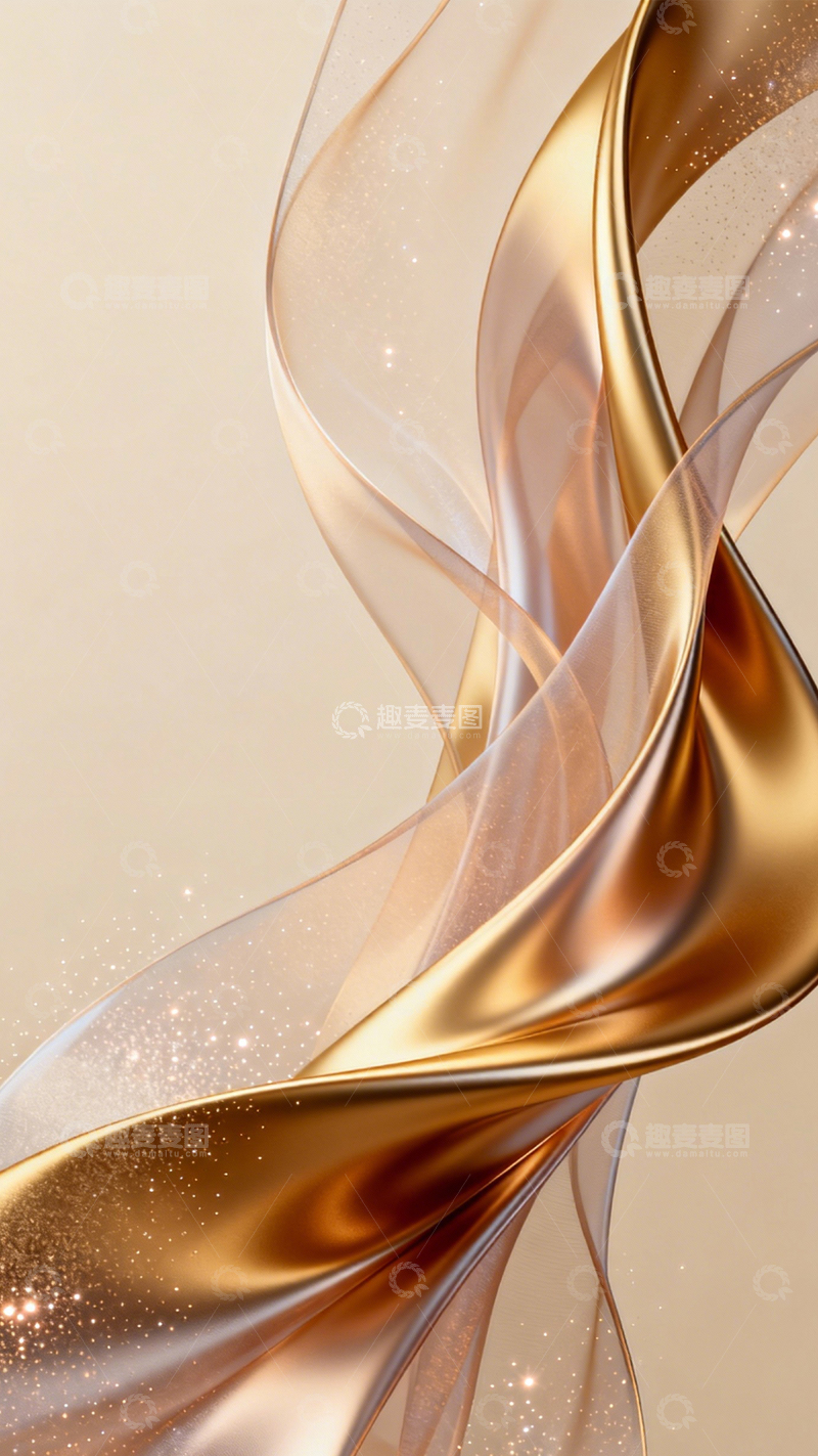 高清大图下载【趣麦麦图】金透流体奢华质感1