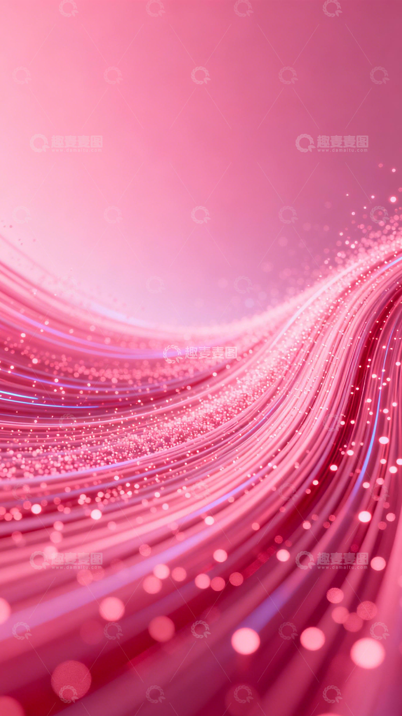 高清大图下载【趣麦麦图】粉紫光轨温柔科技3