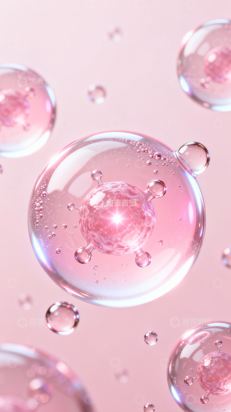 高清大图下载【趣麦麦图】粉透气泡空灵梦幻2