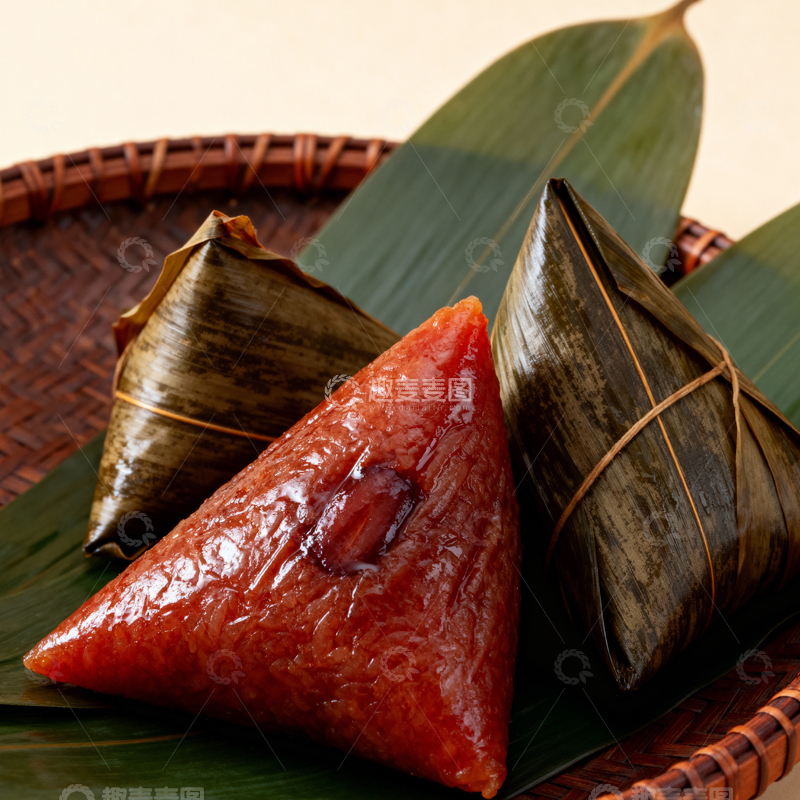 高清大图下载【趣麦麦图】 端午节粽子背景_方屏035