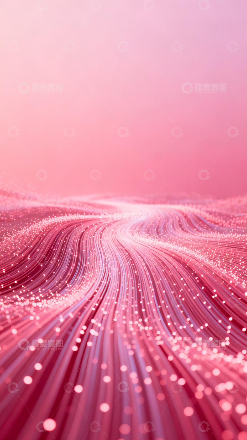 高清大图下载【趣麦麦图】粉紫光轨温柔科技1
