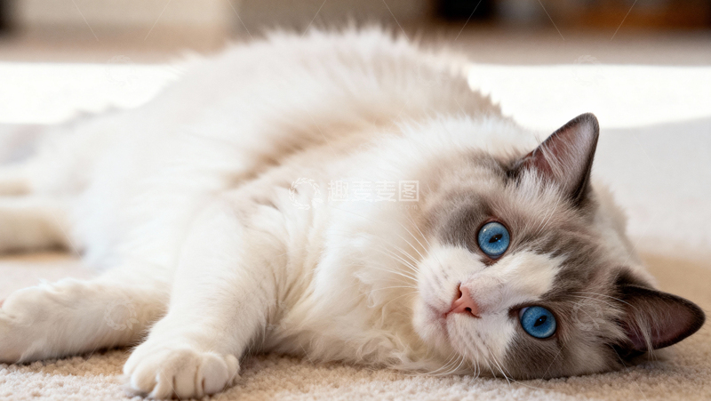 高清大图下载【趣麦麦图】可爱布偶猫005