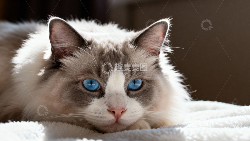 高清大图下载【趣麦麦图】可爱布偶猫003