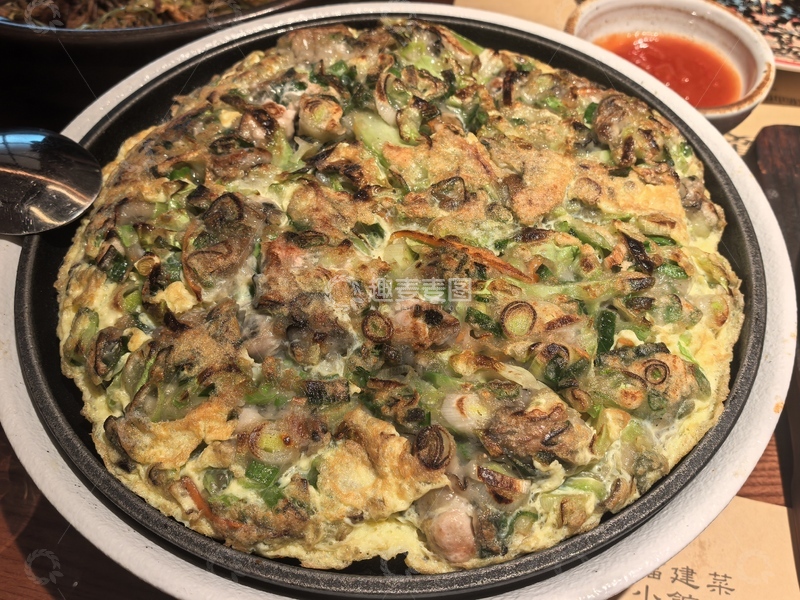 高清大图下载【趣麦麦图】韩式海鲜煎饼美食摄影