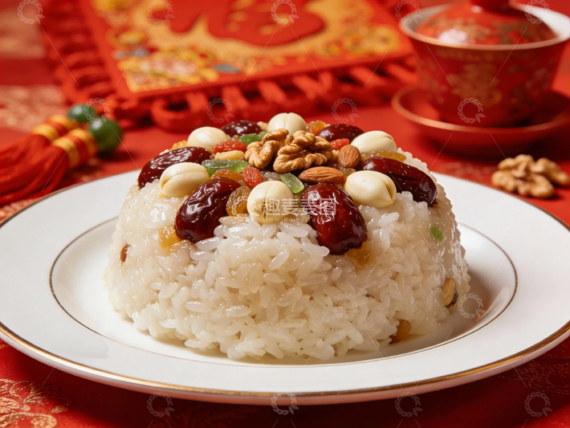 高清大图下载【趣麦麦图】节庆八宝饭美食摄影