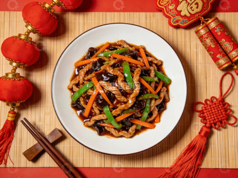 高清大图下载【趣麦麦图】中式美食鱼香肉丝