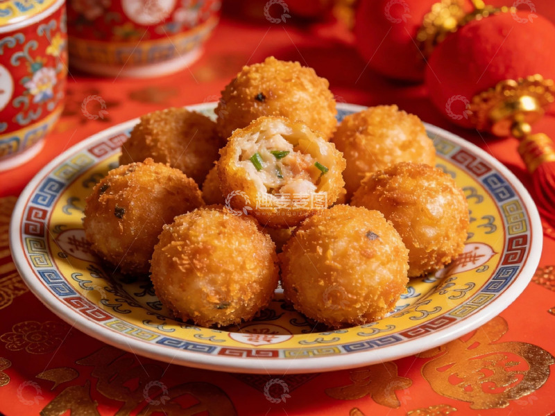 高清大图下载【趣麦麦图】传统中式油炸小吃