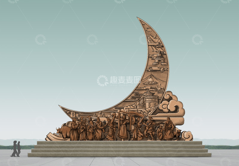源文件下载【趣麦麦图】-西藏文化雕塑