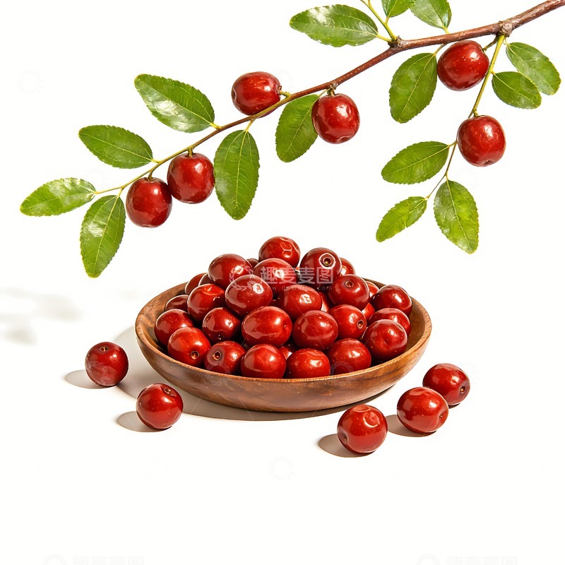 高清大图下载【趣麦麦图】酸枣枝条与酸枣