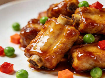 美味烤翅美食摄影