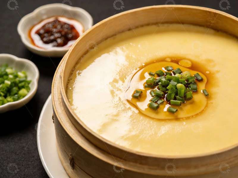 高清大图下载【趣麦麦图】蒸蛋美食摄影