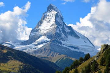 高山山峰大山自然美景