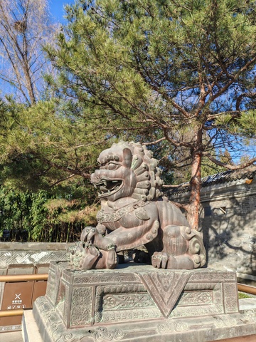 石狮雕塑古建筑风景1