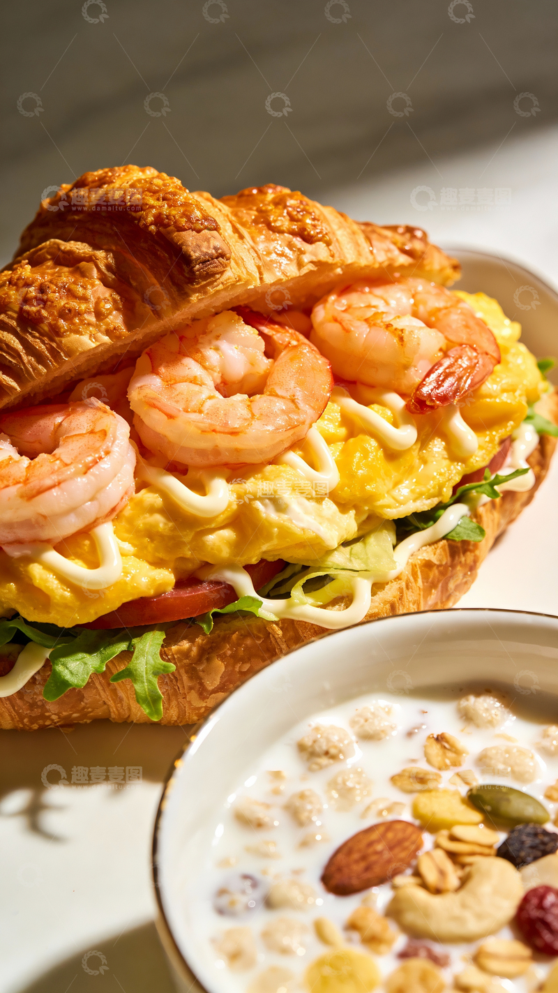 源文件下载【趣麦麦图】小资风格西式早餐场景6