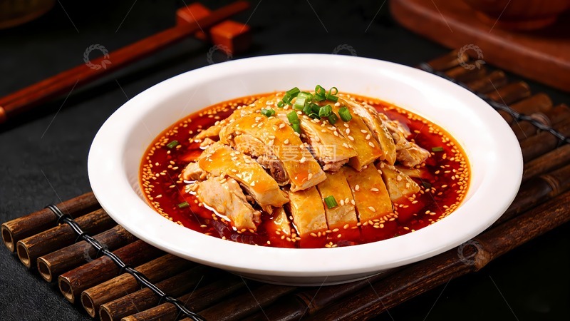 高清大图下载【趣麦麦图】一盆棒棒鸡美食