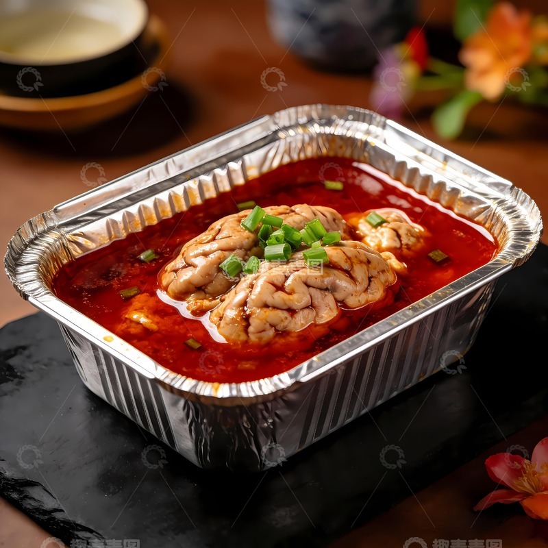 高清大图下载【趣麦麦图】一盒烤脑花摄影