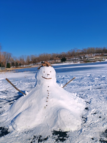 冬日雪人美景摄影