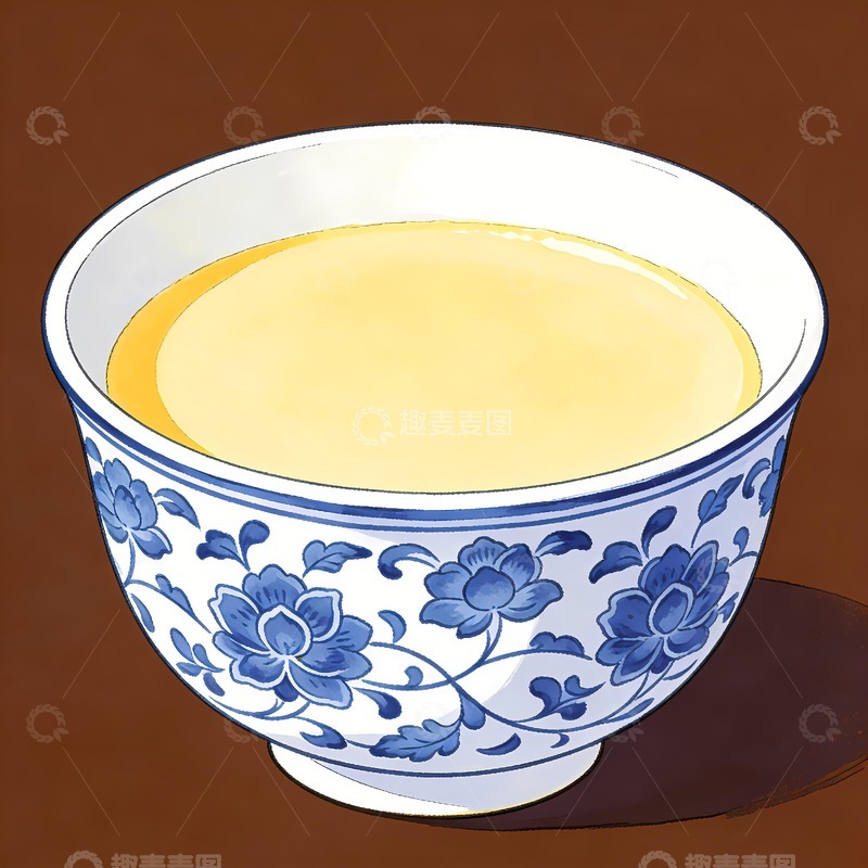 高清大图下载【趣麦麦图】一碗姜撞奶手绘