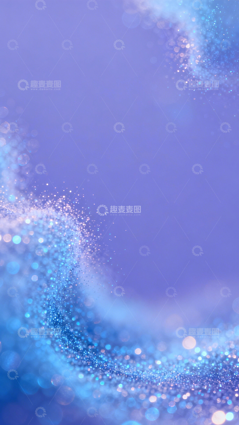 高清大图下载【趣麦麦图】蓝紫晶闪梦幻空灵