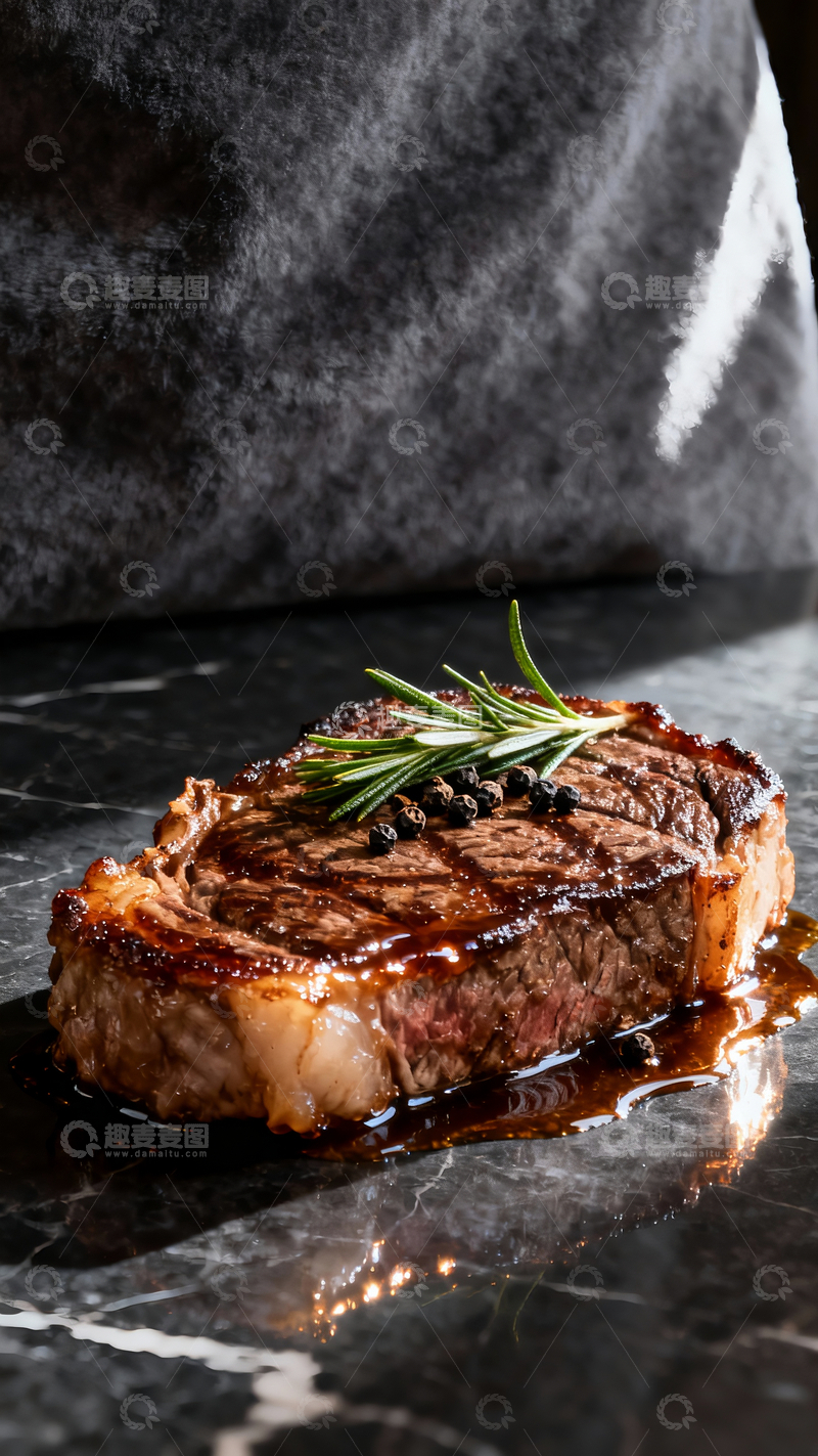 源文件下载【趣麦麦图】一块煎牛排摄影2
