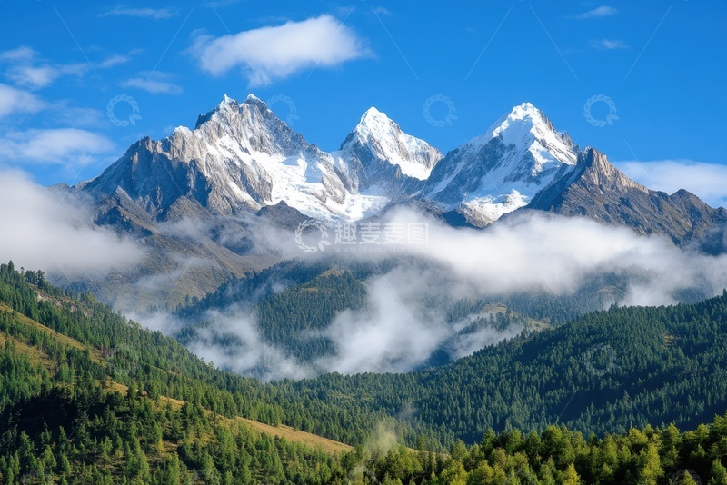 高清大图下载【趣麦麦图】远山雪山高山自然美景