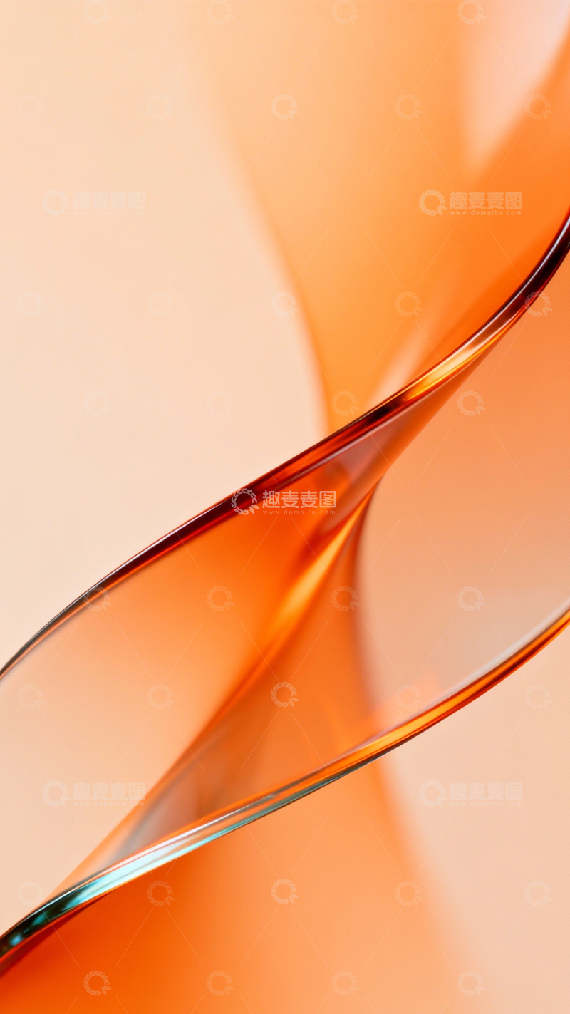 高清大图下载【趣麦麦图】橙透曲线通透质感2