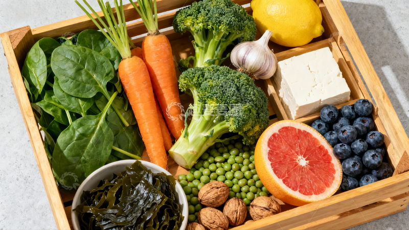 源文件下载【趣麦麦图】菜筐子里放着学多食材3