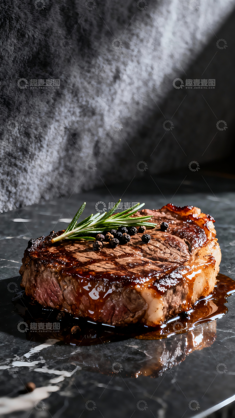 源文件下载【趣麦麦图】一块煎牛排摄影3