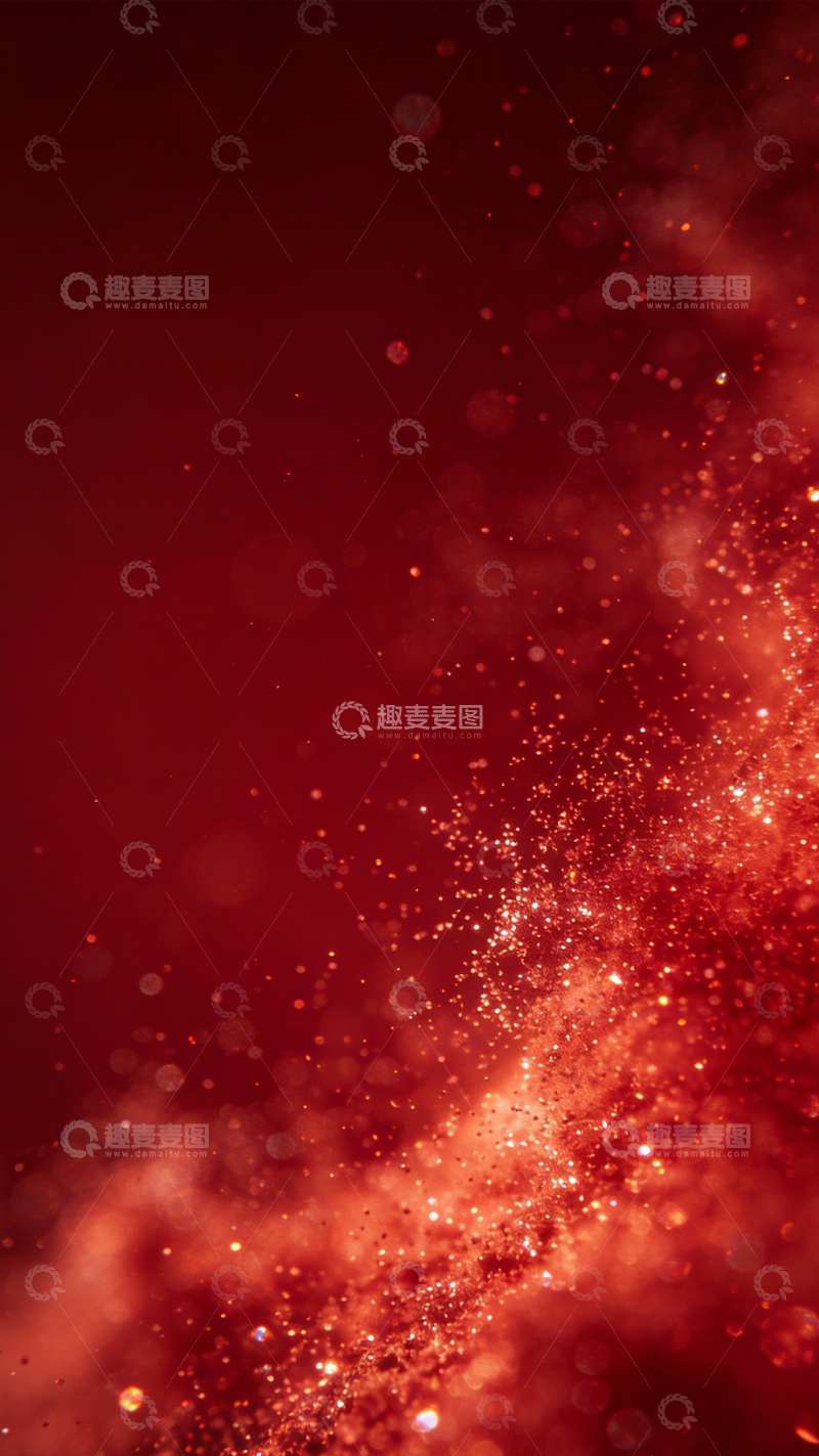 高清大图下载【趣麦麦图】红金晶闪奢华梦幻