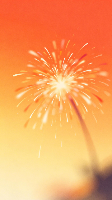 橙金烟花喜庆梦幻2